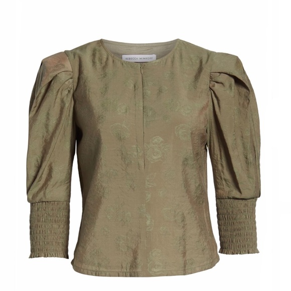 Rebecca Minkoff Geneva Puff Sleeve Blouse - Picture 2 of 16